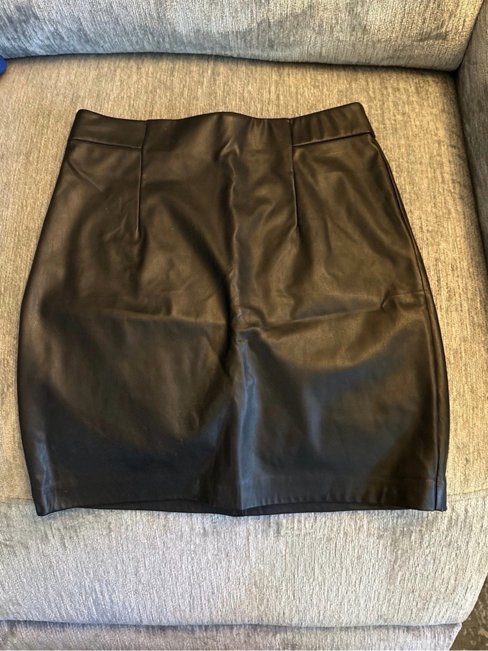 Dynamite Black Faux Leather Mini Skirt
